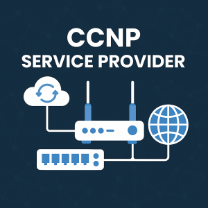 Intermediate-level lab diagram showing CCNP Service Provider routing and MPLS setup across Cisco routers