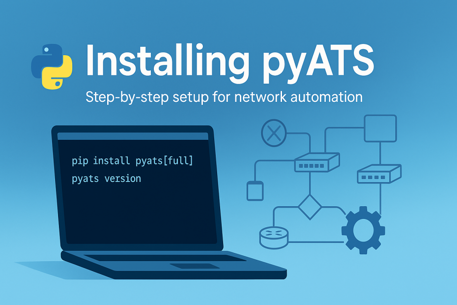 main blog image for installing pyats