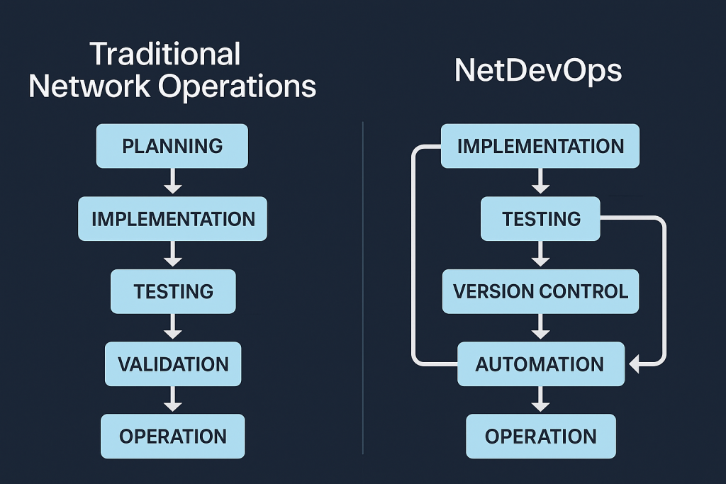 image showing workflow for a test-driven networks