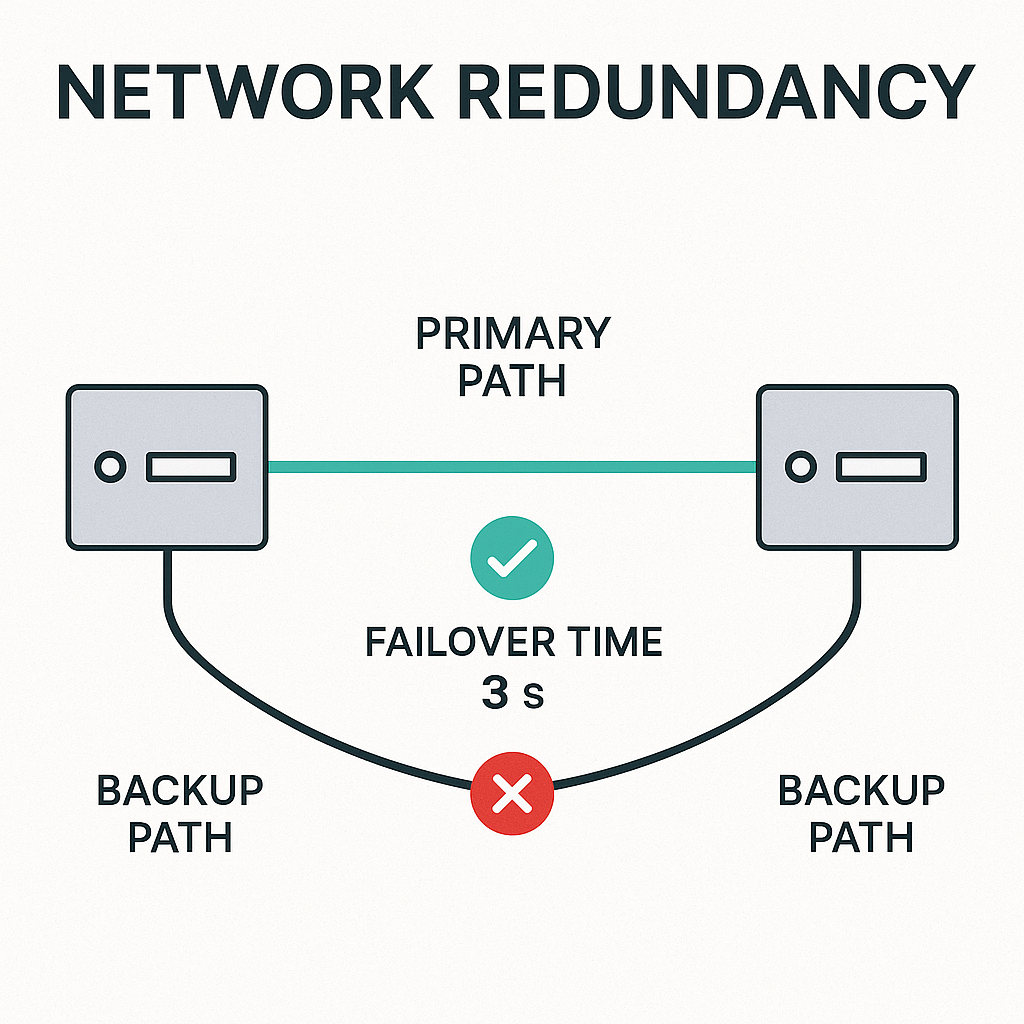 image showing network failover than can be monitored by test-driven networks