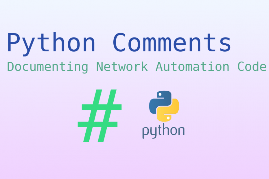 main blog post image for the python comments post