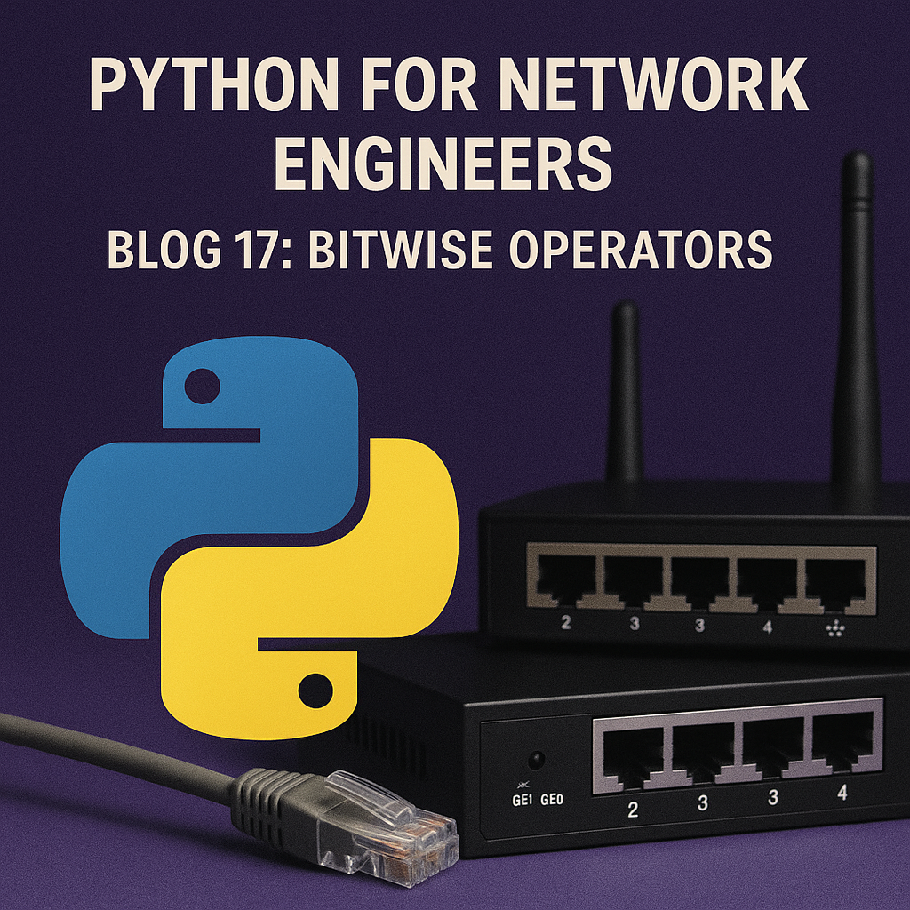main blog image for Python for Network Engineers Blog 17 Python Bitwise Operators